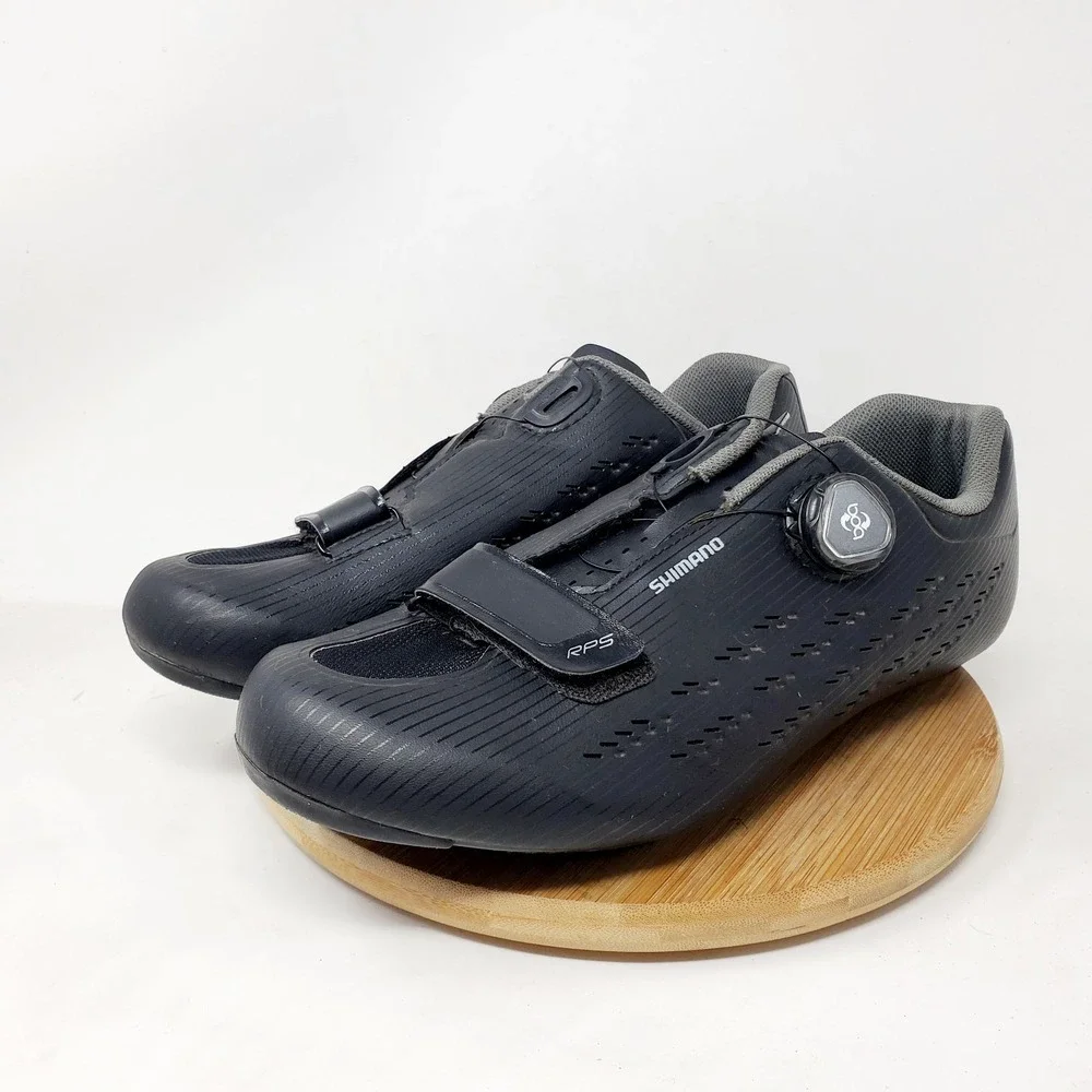Shimano RP5 BOA Cycling Shoes Mens 44 Road Bike Black Carbon 9.7 US